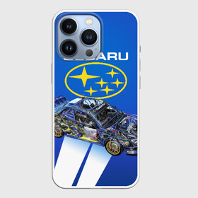 Чехол для iPhone 13 Pro с принтом Subaru в Петрозаводске,  |  | Тематика изображения на принте: sti | subaru | subaru impreza | subaru impreza wrx sti | subaru sti | субару | субару импреза