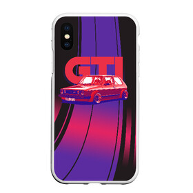 Чехол для iPhone XS Max матовый с принтом Golf GTI в Петрозаводске, Силикон | Область печати: задняя сторона чехла, без боковых панелей | golf | golf gti | volkswagen | вольксваген | фолькс ваген | фольксваген