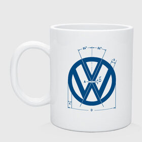 Кружка с принтом Volkswagen в Петрозаводске, керамика | объем — 330 мл, диаметр — 80 мм. Принт наносится на бока кружки, можно сделать два разных изображения | golf | golf gti | volkswagen | вольксваген | фолькс ваген | фольксваген