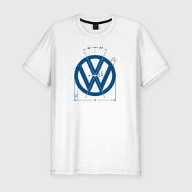 Мужская футболка премиум с принтом Volkswagen в Петрозаводске, 92% хлопок, 8% лайкра | приталенный силуэт, круглый вырез ворота, длина до линии бедра, короткий рукав | golf | golf gti | volkswagen | вольксваген | фолькс ваген | фольксваген