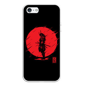Чехол для iPhone 5/5S матовый с принтом Samurai в Петрозаводске, Силикон | Область печати: задняя сторона чехла, без боковых панелей | ahegao | anime | blood | japan | samurai | senpai | warior | аниме | ахегао | воин | катана | кровавая | кровавый | кровь | луна | самураи | самурай | семпай | сенпай | солнце | япония