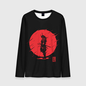 Мужской лонгслив 3D с принтом Samurai в Петрозаводске, 100% полиэстер | длинные рукава, круглый вырез горловины, полуприлегающий силуэт | Тематика изображения на принте: ahegao | anime | blood | japan | samurai | senpai | warior | аниме | ахегао | воин | катана | кровавая | кровавый | кровь | луна | самураи | самурай | семпай | сенпай | солнце | япония