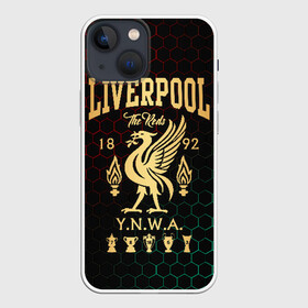 Чехол для iPhone 13 mini с принтом Ливерпуль в Петрозаводске,  |  | liverpool | liverpool fc | ynwa | you never walk alone | ливерпуль | фан ливерпуля | фанатская | футбол | футболист | футбольный клуб | энфильд