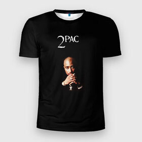 Мужская футболка 3D спортивная с принтом 2Pac в Петрозаводске, 100% полиэстер с улучшенными характеристиками | приталенный силуэт, круглая горловина, широкие плечи, сужается к линии бедра | 2pac | all eyez on me | thug life | tupac | tupac shakur | тупак
