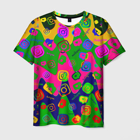 Мужская футболка 3D с принтом Instagram в Петрозаводске, 100% полиэфир | прямой крой, круглый вырез горловины, длина до линии бедер | application | instagram | инстаграм | приложение