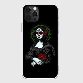 Чехол для iPhone 12 Pro Max с принтом Mona Lisa - Santa Muerte в Петрозаводске, Силикон |  | dead | death | lisa | mona | muerte | muertos | santa | день | искуство | картина | лиза | мона | муэрте | муэртес | муэртос | роза | розы | санта | тату | татуировка | цветы | череп