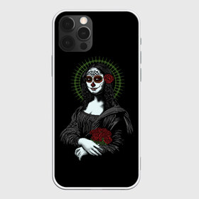 Чехол для iPhone 12 Pro Max с принтом Mona Lisa - Santa Muerte в Петрозаводске, Силикон |  | Тематика изображения на принте: dead | death | lisa | mona | muerte | muertos | santa | день | искуство | картина | лиза | мона | муэрте | муэртес | муэртос | роза | розы | санта | тату | татуировка | цветы | череп