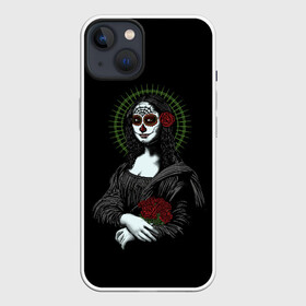 Чехол для iPhone 13 с принтом Mona Lisa   Santa Muerte в Петрозаводске,  |  | Тематика изображения на принте: dead | death | lisa | mona | muerte | muertos | santa | день | искуство | картина | лиза | мона | муэрте | муэртес | муэртос | роза | розы | санта | тату | татуировка | цветы | череп