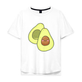 Мужская футболка хлопок Oversize с принтом Авокадо в Петрозаводске, 100% хлопок | свободный крой, круглый ворот, “спинка” длиннее передней части | avocados | авокадо | веганский | вегетарианский | вегетарианское | еда | едой | еды | зеленое | зелёные | зеленый | фрукт | фруктами | фруктовое | фруктовый | фрукты