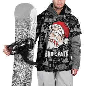 Накидка на куртку 3D с принтом Bad santa в Петрозаводске, 100% полиэстер |  | Тематика изображения на принте: 
