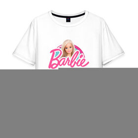 Мужская футболка хлопок Oversize с принтом Barbie в Петрозаводске, 100% хлопок | свободный крой, круглый ворот, “спинка” длиннее передней части | 