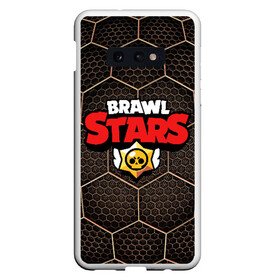 Чехол для Samsung S10E с принтом Brawl Stars Metal Hex в Петрозаводске, Силикон | Область печати: задняя сторона чехла, без боковых панелей | Тематика изображения на принте: brawl | brawl st | brawl stars | colt | hexagon | logo | map | mobo | pattern | poco | shelly | stars | бравл | игра | игры | карта | кольт | лого | мобильные игры | патерн | паттерн | поко | соты | старс | шелли