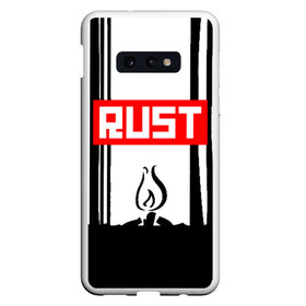 Чехол для Samsung S10E с принтом RUST в Петрозаводске, Силикон | Область печати: задняя сторона чехла, без боковых панелей | magic rust | rust | rust 2019 | раст | раст 2019. | раст легаси