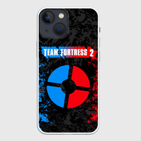 Чехол для iPhone 13 mini с принтом TEAM FORTRESS 2 RED VS BLUE в Петрозаводске,  |  | fortress 2 | team 2 | team fortress | team fortress 2 | тим 2 | тим фортрес. | тим фортресс | тим фортресс 2 | фортресс 2