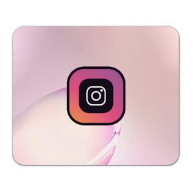 Коврик для мышки прямоугольный с принтом Instagram(редактируемое лого) в Петрозаводске, натуральный каучук | размер 230 х 185 мм; запечатка лицевой стороны | 