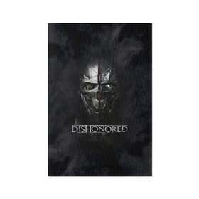 Обложка для паспорта матовая кожа с принтом DISHONORED в Петрозаводске, натуральная матовая кожа | размер 19,3 х 13,7 см; прозрачные пластиковые крепления | dishonored | dishonored 2 | korvo | дисхоноред | корво | корво аттано | стелс | эмили колдуин