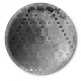 Значок с принтом ГЕКСАГОНЫ в Петрозаводске,  металл | круглая форма, металлическая застежка в виде булавки | Тематика изображения на принте: 