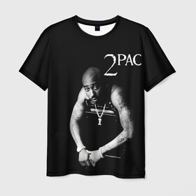 Мужская футболка 3D с принтом 2pac в Петрозаводске, 100% полиэфир | прямой крой, круглый вырез горловины, длина до линии бедер | 2pac | changes | nigga | oldschool | pac | rap | нигга | олдскулл | пак | рэп | тупак