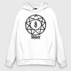 Мужское худи Oversize хлопок с принтом Slipknot в Петрозаводске, френч-терри — 70% хлопок, 30% полиэстер. Мягкий теплый начес внутри —100% хлопок | боковые карманы, эластичные манжеты и нижняя кромка, капюшон на магнитной кнопке | slipknot | джей вайнберг | кори тейлор | крис фен | крэйг джонс | метал | мик томсон | музыка | петля | рок | сид уилсон | скользящий узел | слайпкнот | слипкнот | слипнот | удавка