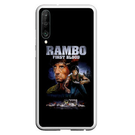 Чехол для Honor P30 с принтом Rambo First Blood в Петрозаводске, Силикон | Область печати: задняя сторона чехла, без боковых панелей | Тематика изображения на принте: action | army | blood | first | john | last | rambo | stallone | states | sylvester | united | usa | армия | боевик | джон | кровь | первая | последняя | рэмбо | сильвестр | сталлоне | сша