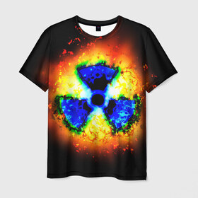 Мужская футболка 3D с принтом S.T.A.L.K.E.R в Петрозаводске, 100% полиэфир | прямой крой, круглый вырез горловины, длина до линии бедер | game | stalker | stalker 2 | глуховский | радиация | сталкер | сталкеры | чернобыль | ядерный взрыв