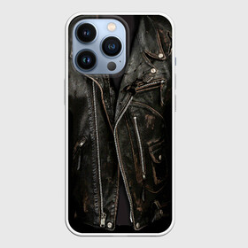 Чехол для iPhone 13 Pro с принтом Косуха терминатора в Петрозаводске,  |  | арнольд | доспехи | замки | застежки | касуха | клепки | кожа | кожаная | кожанка | костюм | косуха | куртец | куртка | молнии | панк | потертая | рок | старая | терминатор | тертая