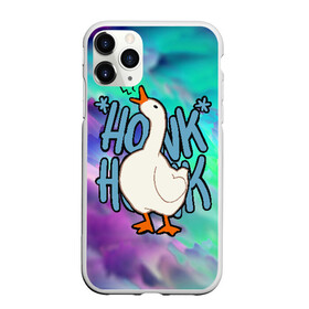 Чехол для iPhone 11 Pro Max матовый с принтом HONK HONK в Петрозаводске, Силикон |  | meme | untitled goose game | злой гусь | мем | птица