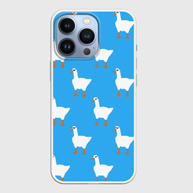 Чехол для iPhone 13 Pro с принтом КРУТЫЕ ГУСИ в Петрозаводске,  |  | meme | untitled goose game | злой гусь | мем | птица