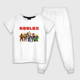 Детская пижама хлопок с принтом ROBLOX в Петрозаводске, 100% хлопок |  брюки и футболка прямого кроя, без карманов, на брюках мягкая резинка на поясе и по низу штанин
 | roblox | roblox simulator. | код роблокс | роблокс | роблокс симулятор