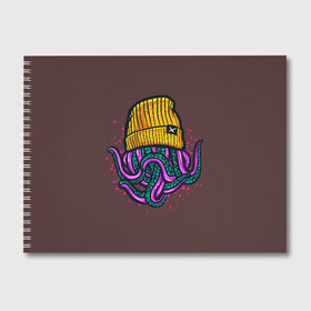 Альбом для рисования с принтом Octopus(Lil Peep GBC) в Петрозаводске, 100% бумага
 | матовая бумага, плотность 200 мг. | Тематика изображения на принте: gbc | lil | peep | rap | rock | бордовый | желтый | зеленый | исполнитель | картинка | надпись на спине | осьминог | редактируемый дизайн | рок | рэп | рэпер | сочный цвет | фиолетовый