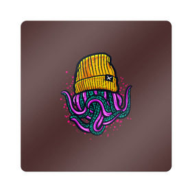 Магнит виниловый Квадрат с принтом Octopus(Lil Peep, GBC) в Петрозаводске, полимерный материал с магнитным слоем | размер 9*9 см, закругленные углы | gbc | lil | peep | rap | rock | бордовый | желтый | зеленый | исполнитель | картинка | надпись на спине | осьминог | редактируемый дизайн | рок | рэп | рэпер | сочный цвет | фиолетовый