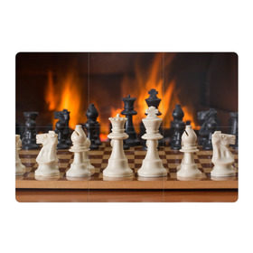 Магнитный плакат 3Х2 с принтом Шахматы в Петрозаводске, Полимерный материал с магнитным слоем | 6 деталей размером 9*9 см | Тематика изображения на принте: дамка | доска | игра | игры | камин | конь | король | огне | огнём | огненное | огонь | пешка | пламя | слон | ферзь | фигурки | фигуры | шахматная | шахматы