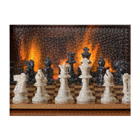 Обложка для студенческого билета с принтом Шахматы в Петрозаводске, натуральная кожа | Размер: 11*8 см; Печать на всей внешней стороне | дамка | доска | игра | игры | камин | конь | король | огне | огнём | огненное | огонь | пешка | пламя | слон | ферзь | фигурки | фигуры | шахматная | шахматы