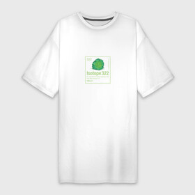 Платье-футболка хлопок с принтом Изотоп 322 в Петрозаводске,  |  | isotope 322 | rick and morty | t shirt | vdosadir | рик и морти