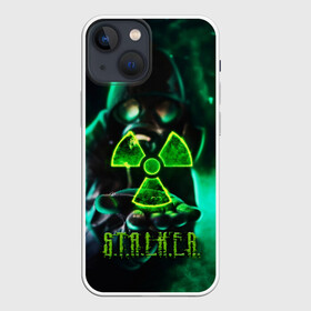 Чехол для iPhone 13 mini с принтом S.T.A.L.K.E.R. в Петрозаводске,  |  | game | stalker | зона | игра | радиация | сталкер | чернобыль