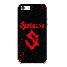 Чехол для iPhone 5/5S матовый с принтом SABATON в Петрозаводске, Силикон | Область печати: задняя сторона чехла, без боковых панелей | sabaton | даниель муллбак | йоаким броден | крис рёланд | оскар монтелиус | пэр сундстрём | рикард сунден | сабатон | тоббе энглунд | томми юханссон | ханнес ван дал