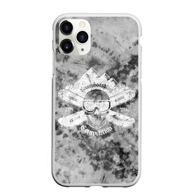 Чехол для iPhone 11 Pro матовый с принтом tie-dye snowboarding в Петрозаводске, Силикон |  | горы | зима | природа | снег | сноуборд | спорт