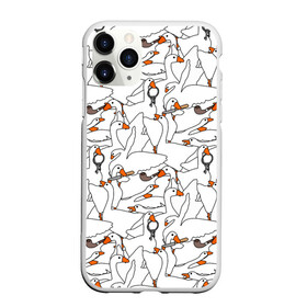 Чехол для iPhone 11 Pro Max матовый с принтом Злой гусь в Петрозаводске, Силикон |  | goose | honk | untitled goose game | гусь | гусь игра | злой гусь | игра про гуся | кря | отвратительный гусь