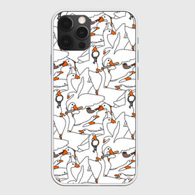 Чехол для iPhone 12 Pro Max с принтом Злой гусь в Петрозаводске, Силикон |  | goose | honk | untitled goose game | гусь | гусь игра | злой гусь | игра про гуся | кря | отвратительный гусь