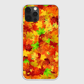 Чехол для iPhone 12 Pro Max с принтом Кленовые листья в Петрозаводске, Силикон |  | багрец | клён | кленовый | лист | листопад | осенний | осень | паттрен