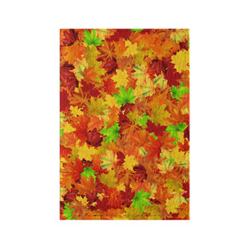 Обложка для паспорта матовая кожа с принтом Кленовые листья в Петрозаводске, натуральная матовая кожа | размер 19,3 х 13,7 см; прозрачные пластиковые крепления | багрец | клён | кленовый | лист | листопад | осенний | осень | паттрен