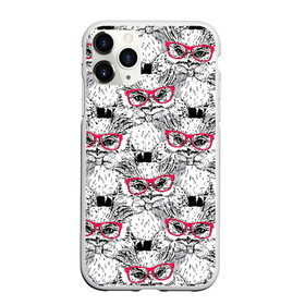 Чехол для iPhone 11 Pro Max матовый с принтом Совы в очках в Петрозаводске, Силикон |  | очки | паттерн | птицы | сова | совенок | совушка | совы | текстуры | ум