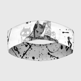 Повязка на голову 3D с принтом KILLER QUEEN черные брызги в Петрозаводске,  |  | adventure | jojo | jojo s bizarre | jojo’s bizarre adventure | killer queen | аниме | джоджо | манга | невероятные приключения джоджо