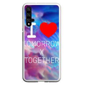 Чехол для Honor 20 с принтом TOMORROW X TOGETHER в Петрозаводске, Силикон | Область печати: задняя сторона чехла, без боковых панелей | beomgyu | hueningkai | k pop | korean | kpop | soobin | taehyun | tomorrow x together | txt | yeonjun | бомгю | ёнджун | корея | поп | субин | техен | тэхён | хюнин кай