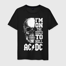 Мужская футболка хлопок с принтом AC/DC в Петрозаводске, 100% хлопок | прямой крой, круглый вырез горловины, длина до линии бедер, слегка спущенное плечо. | Тематика изображения на принте: ac dc | acdc | acdc ас дс | австралийская | ангус янг | асдс | блюз | группа | крис слэйд | метал | молния | музыка | певцы | рок | рок н ролл | стиви янг | хард | хардрок | эксл роуз