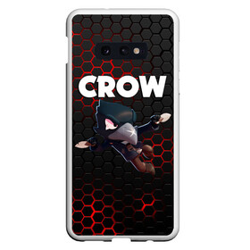 Чехол для Samsung S10E с принтом BRAWL STARS CROW в Петрозаводске, Силикон | Область печати: задняя сторона чехла, без боковых панелей | brawl stars | bull | colt | crow | leon | stars | берли | бо | брок | ворон | джесси | динамайк | дэррил | кольт | леон | мортис | нита | пайпер | пенни | поко | пэм | рикошет | спайк | фрэнк | шелли | эль примо