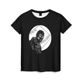 Женская футболка 3D с принтом Velial Squad в Петрозаводске, 100% полиэфир ( синтетическое хлопкоподобное полотно) | прямой крой, круглый вырез горловины, длина до линии бедер | horror | music | rap | redvelsqd | rock | музыка | рок | рэп | хоррор