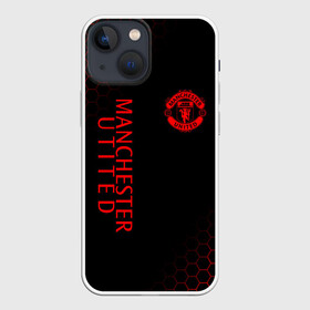 Чехол для iPhone 13 mini с принтом МАНЧЕСТЕР ЮНАЙТЕД в Петрозаводске,  |  | fc | fcmu | football | football club | manchester united | red devils | sport | красные дьяволы | манчестер юнайтед | спорт | фк | фкмю | футбол | футбольный клуб