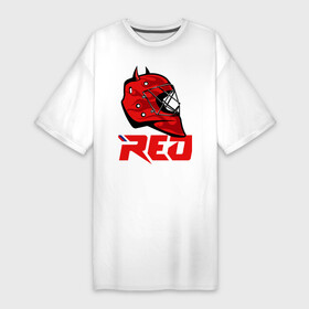 Платье-футболка хлопок с принтом Red Machine в Петрозаводске,  |  | hockey | red | russia | team | красная | машина | россия | сборная | хоккей