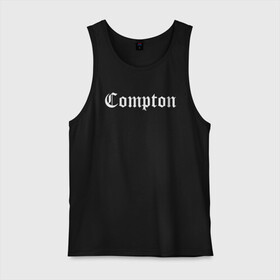 Мужская майка хлопок с принтом COMPTON | КОМПТОН в Петрозаводске, 100% хлопок |  | compton | dj yella | dr. dre | eazy e | ice cube | mc ren | n.w.a | nwa | straight outta compton | west side | западная сторона | комптон